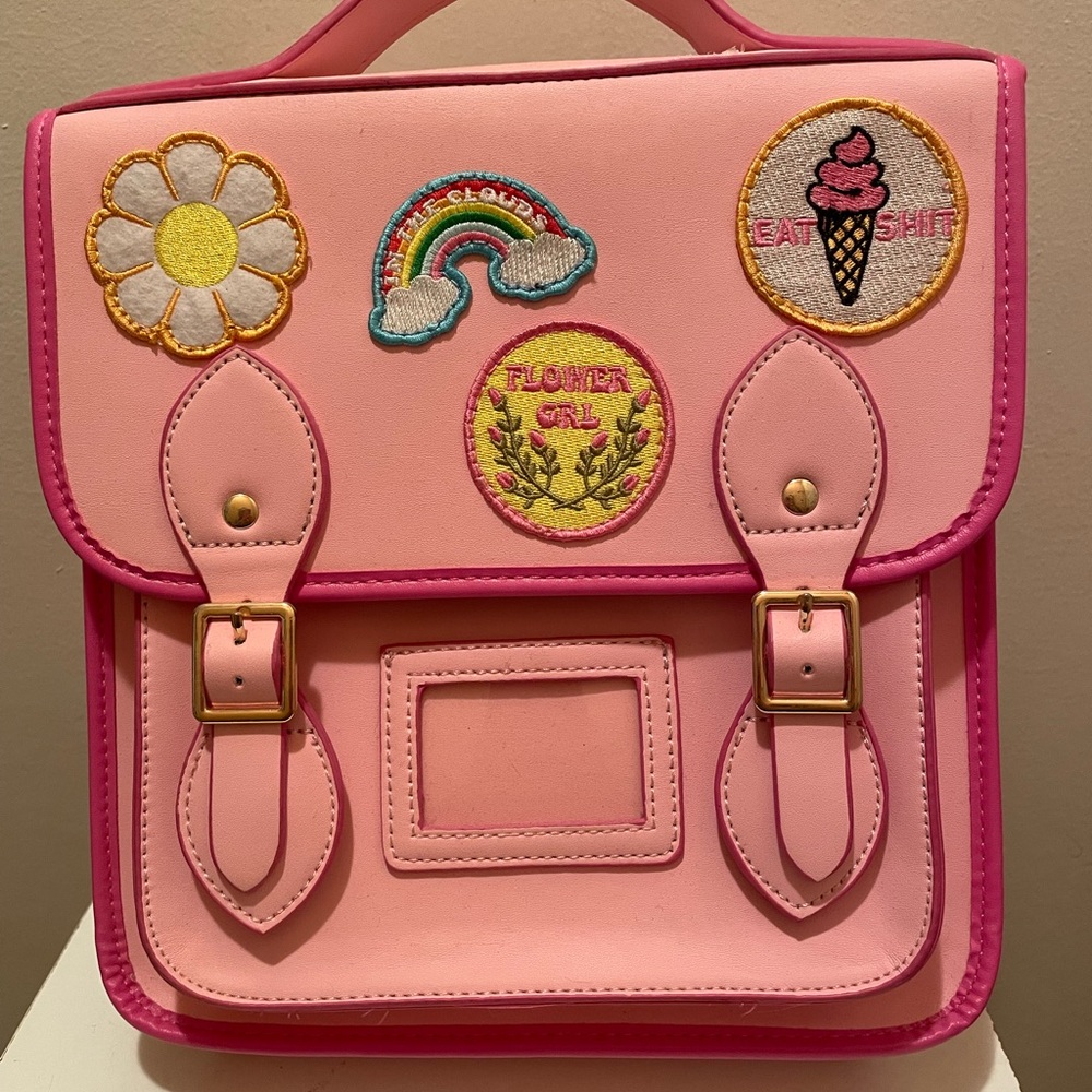 Sugar Thrillz Dolls Kill Summer Somewhere Patched Pink Satchel Backpack